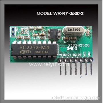 5-Volt High-Frequency Superheterodyne Receiver Decoder Module (fixed code)